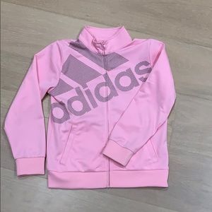 Adidas zip up jacket girls size medium